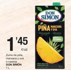 SPAR Fragadis Don simón - zumo de piña, manzana y uva o naranja oferta