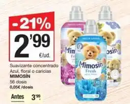 SPAR Fragadis Mimosín - suavizante concentrado azul floral o caricias oferta