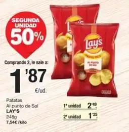 SPAR Fragadis Lay's - patatas al punto de sal oferta
