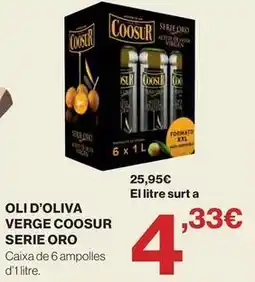 El Corte Inglés Coosur - oli d'oliva verge serie oro oferta
