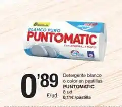 SPAR Fragadis Punto matic - detergente blanco o color en pastillas oferta