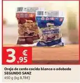 Alcampo Sanz - oreja de cerdo cocida blanca o adobada oferta