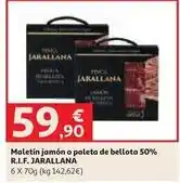 Alcampo Jarallana - maletin jamon o paleta de bellota 50% oferta