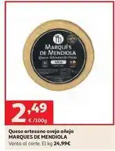 Alcampo Marqués de monistrol - queso artesano oveja anejo oferta
