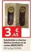Alcampo Salchichon o chorizo iberico lonchas no te cortes oferta
