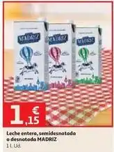 Alcampo Leche entera, semidesnatada o desnatada oferta