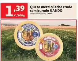 Alcampo Dulcinea - queso mezcla leche cruda semicurado oferta
