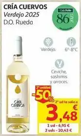 Alcampo Queserías cerraleña - verdejo 2025 d.o. rueda oferta