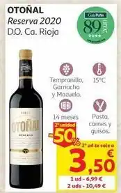 Alcampo Otoñal - reserva 2020 d.o. ca. rioja oferta