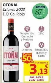 Alcampo Otoñal - crianza 2023 oferta