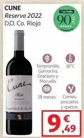 Alcampo Cune - reserva 2022 d.o. ca. rioja oferta