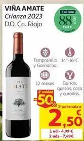 Alcampo Viña amate - crianza 2023 d.o. ca. rioja oferta