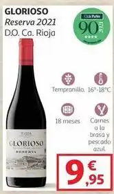 Alcampo Glorioso - reserva 2021 d.o. ca. rioja oferta
