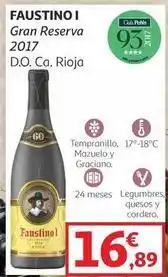 Alcampo Faustino - gran reserva 2017 oferta