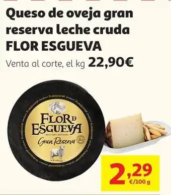 Flor de esgueva - queso de oveja gran reserva leche cruda