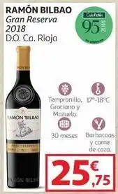 Alcampo Ramón bilbao - gran reserva 2018 oferta