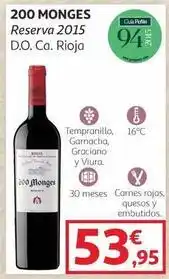 Alcampo Tempranillo - 200 monges oferta