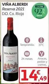 Alcampo Viña alberdi - reserva 2021 d.o. ca. rioja oferta