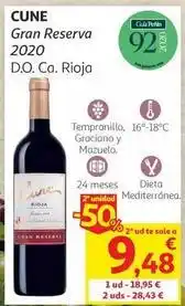 Alcampo Cune - gran reserva 2020 oferta