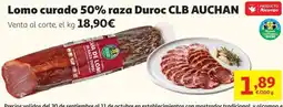 Alcampo Auchan - lomo curado 50% raza duroc oferta