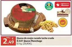 Alcampo Alcampo - queso de oveja curado leche cruda d.o.p. queso manchego oferta