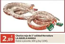 Alcampo La abuela de quesa - chorizo rojo de 1° calidad herradura oferta