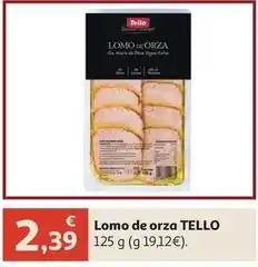Alcampo Tello - lomo de orza oferta
