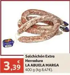 Alcampo La abuela de quesa - salchichon extra herradura oferta