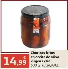 Alcampo Chorizos fritos en aceite de oliva virgen extra oferta