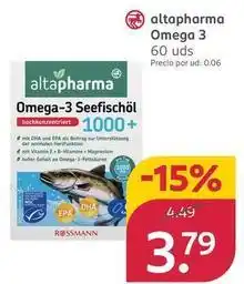 Rossmann Rossmann - altapharma omega 3 oferta