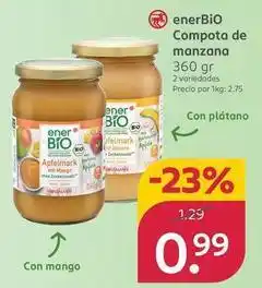 Rossmann Rossmann - enerbio compota de manzana oferta