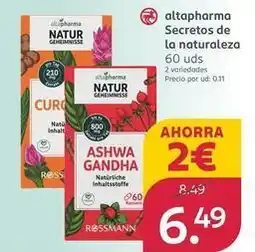 Rossmann Rossmann - altapharma secretos de la naturaleza oferta