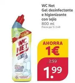Rossmann Wc net - gel desinfectante e higienizante con lejía oferta
