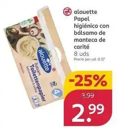 Rossmann Rossmann - alouette papel higiénico con bálsamo de manteca oferta