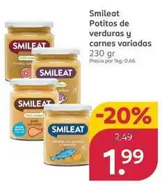 Rossmann Smileat - potitos de verduras y carnes oferta