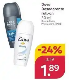 Rossmann Dove - desodorante roll-on oferta
