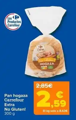 Carrefour extra - pan hogaza no gluten!