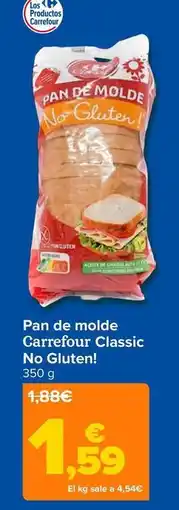 Carrefour Carrefour classic - pan de molde no gluten! oferta