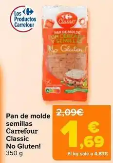 Carrefour Carrefour classic - pan de molde semillas no gluten! oferta