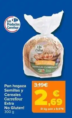 Carrefour Carrefour extra - pan hogaza semillas y cereales no gluten! oferta