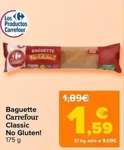 Carrefour Carrefour classic - baguette no gluten! oferta