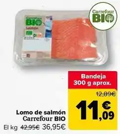 Carrefour Carrefour bio - lomo de salmon oferta