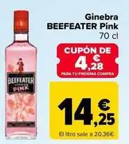 Carrefour Beefeater - ginebra pink oferta