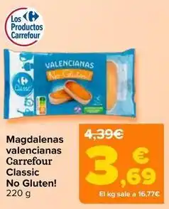 Carrefour Carrefour classic - magdalenas valencianas no gluten! oferta