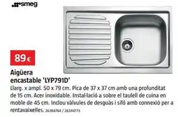 Bauhaus Smeg - aiguéra encastable 'lyp791d' oferta