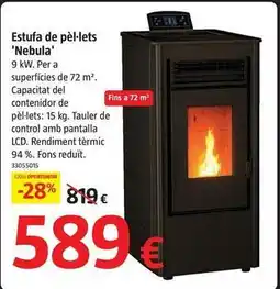 Bauhaus Nebula - estufa de pel-lets oferta