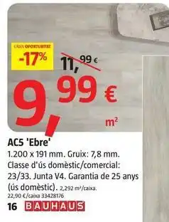Bauhaus Ac5 ebre oferta