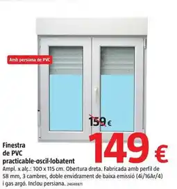 Bauhaus Pvc - finestra de pvc practicable-oscillobatent oferta
