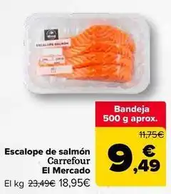 Carrefour Carrefour - escalope de salmon el mercado oferta