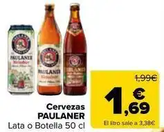 Carrefour Paulaner - cervezas oferta